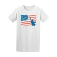 thumbnail image 1 of Statue Of Liberty Over American Flag Tee - Image by Shutterstock, 1 of 2