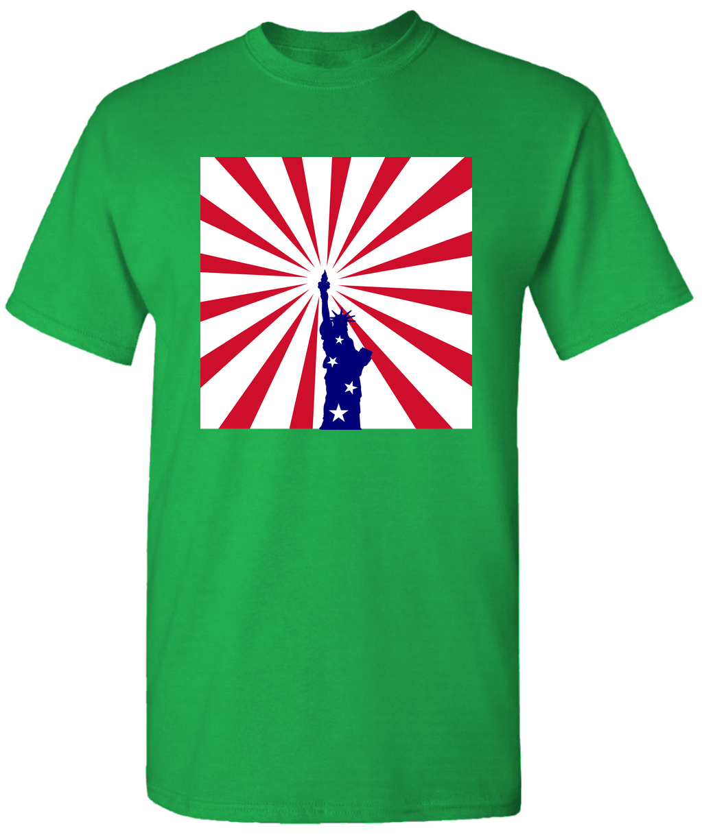 Statue Of Liberty Patriotic Flag Shirt Gifts Usa Themed Tank Tops