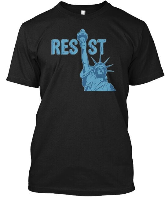Statue Of Liberty Resist Grapshic TShirt Made in the USA Size S to 5XL