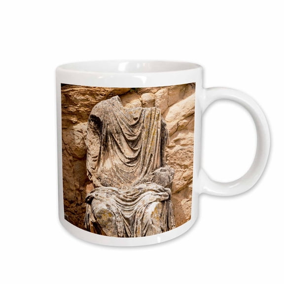 3drose, Statue of Marcus Aurelius, Dougga Archaeological Site, Tunisia, Africa, 11oz Mug