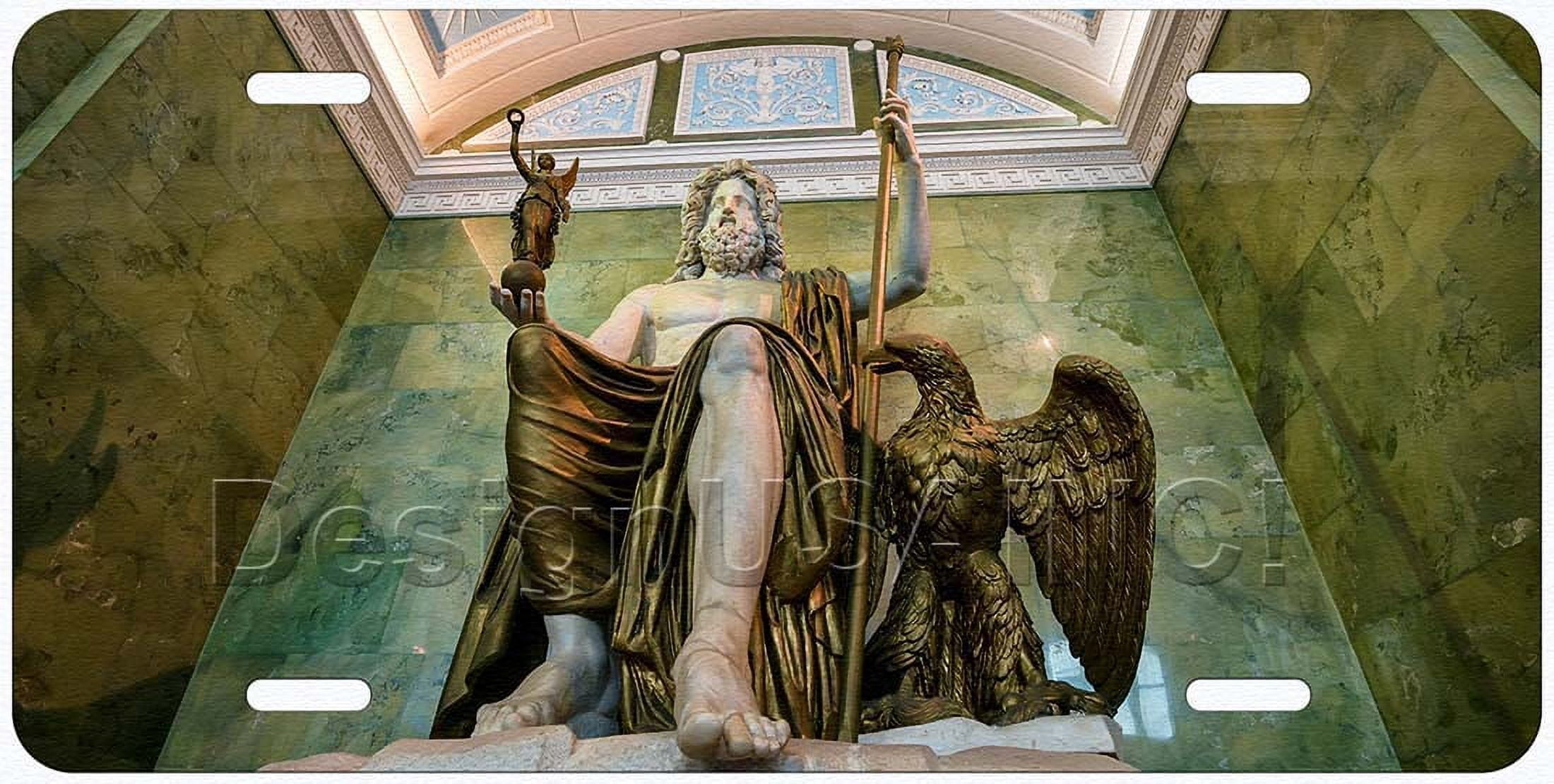 Statue Of Zeus 7 Wonders of the World Novelty Car License Plate