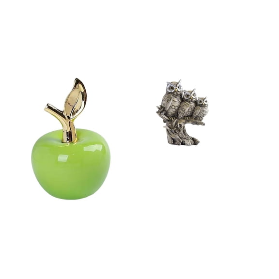 Statue Owl Figurine Sculpture Ceramic Material for Living Room Office Bookshelf Creative Decor Piece