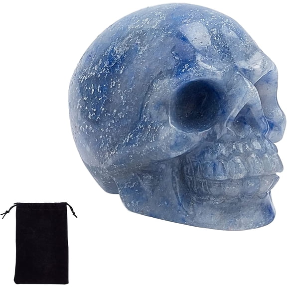 Statue Stone Figurines Decor Human Sculpture Mini Reiki Quartz Stone Natural Gemstone Carved for Home Party Decorations Blue Aventurine Colorful DIY