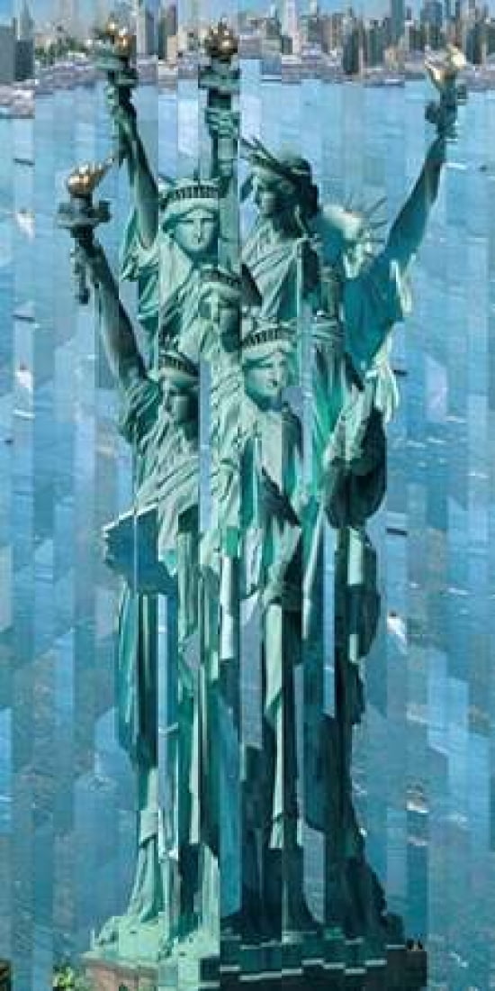 Statue de la Liberte Canvas Art - Serge Mendjisky (24 x 48)
