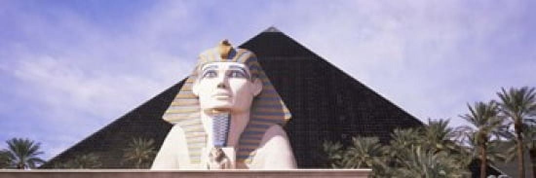 Statue in front of a hotel Luxor Las Vegas The Strip Las Vegas Nevada USA Canvas Art - Panoramic Images (18 x 6)