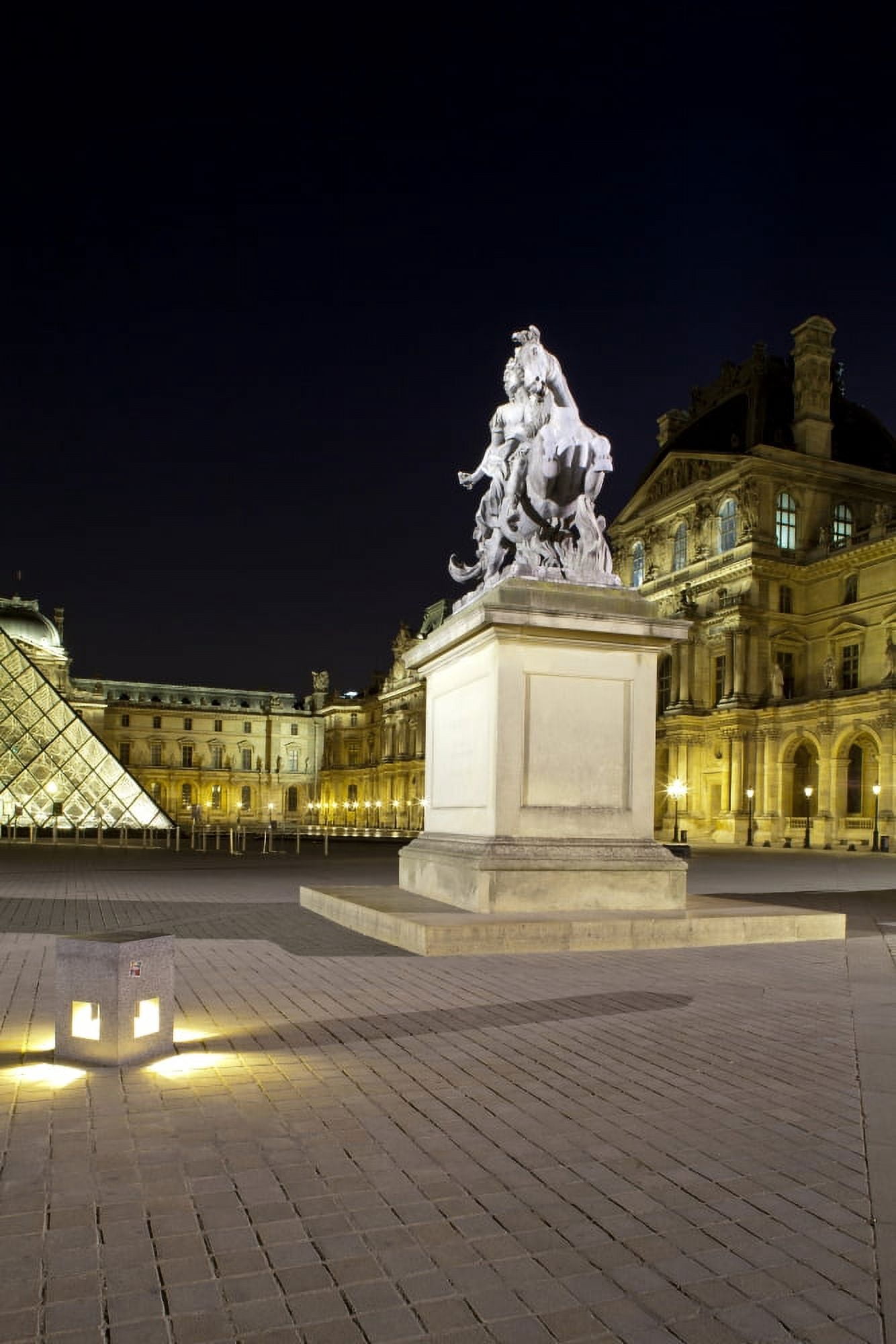 Statue in front of the Musee Du Louvre Paris Ile-de-France France Canvas Art - Panoramic Images (27 x 9)
