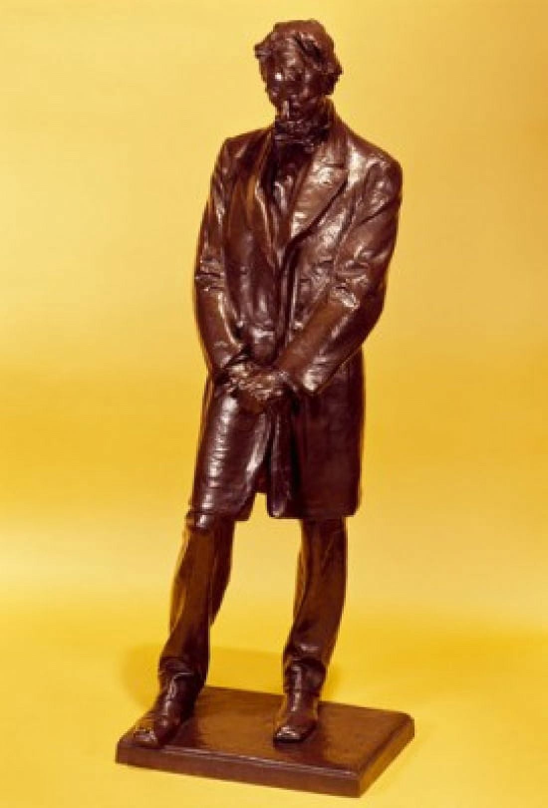 Statue of Abraham Lincoln by Daniel Chester French bronze (1850-1931) Canvas Art - Daniel Chester French (18 x 24)