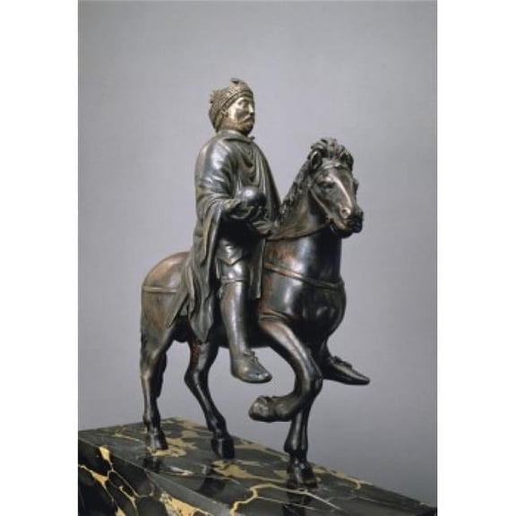 Statue of Charlemagne 9th C. Artist Unknown Musee Du Louvre Paris Poster Print