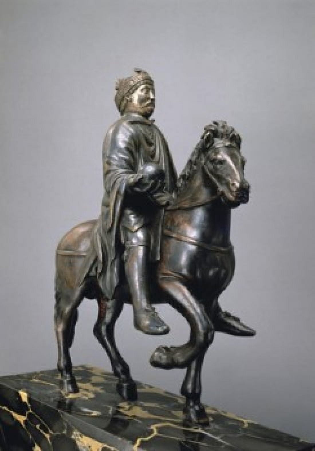 Statue of Charlemagne 9th C Artist Unknown Musee du Louvre Paris Canvas Art - (24 x 36)
