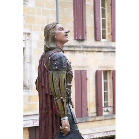Statue of Cyrano De Bergerac Dordogne France Poster Print by Per Karlsson, 18 x 27