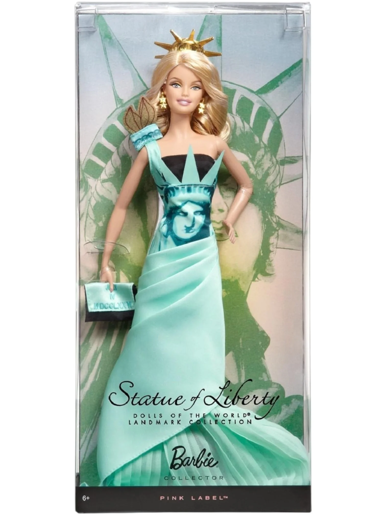 バービー  アメリカンバービー　自由の女神　state of liberty Statue of Liberty Barbie Landmark Dolls of the World Barbie