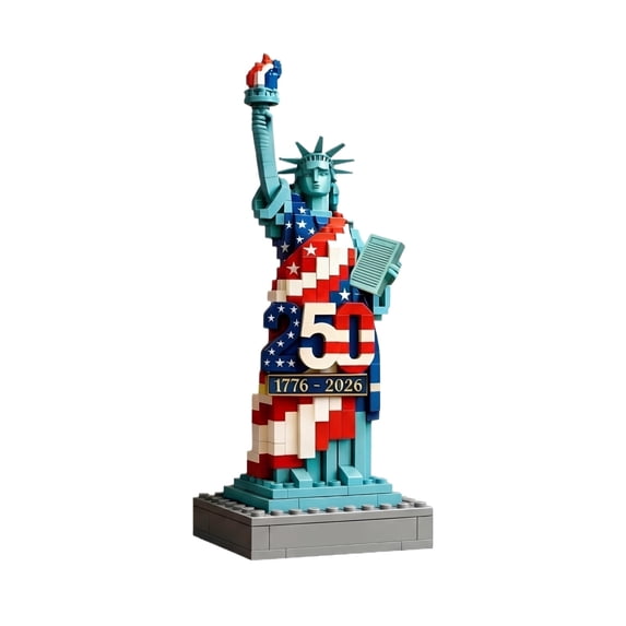 Statue of Liberty 3D Printed Building Block Set, USA 250th Anniversary ...
