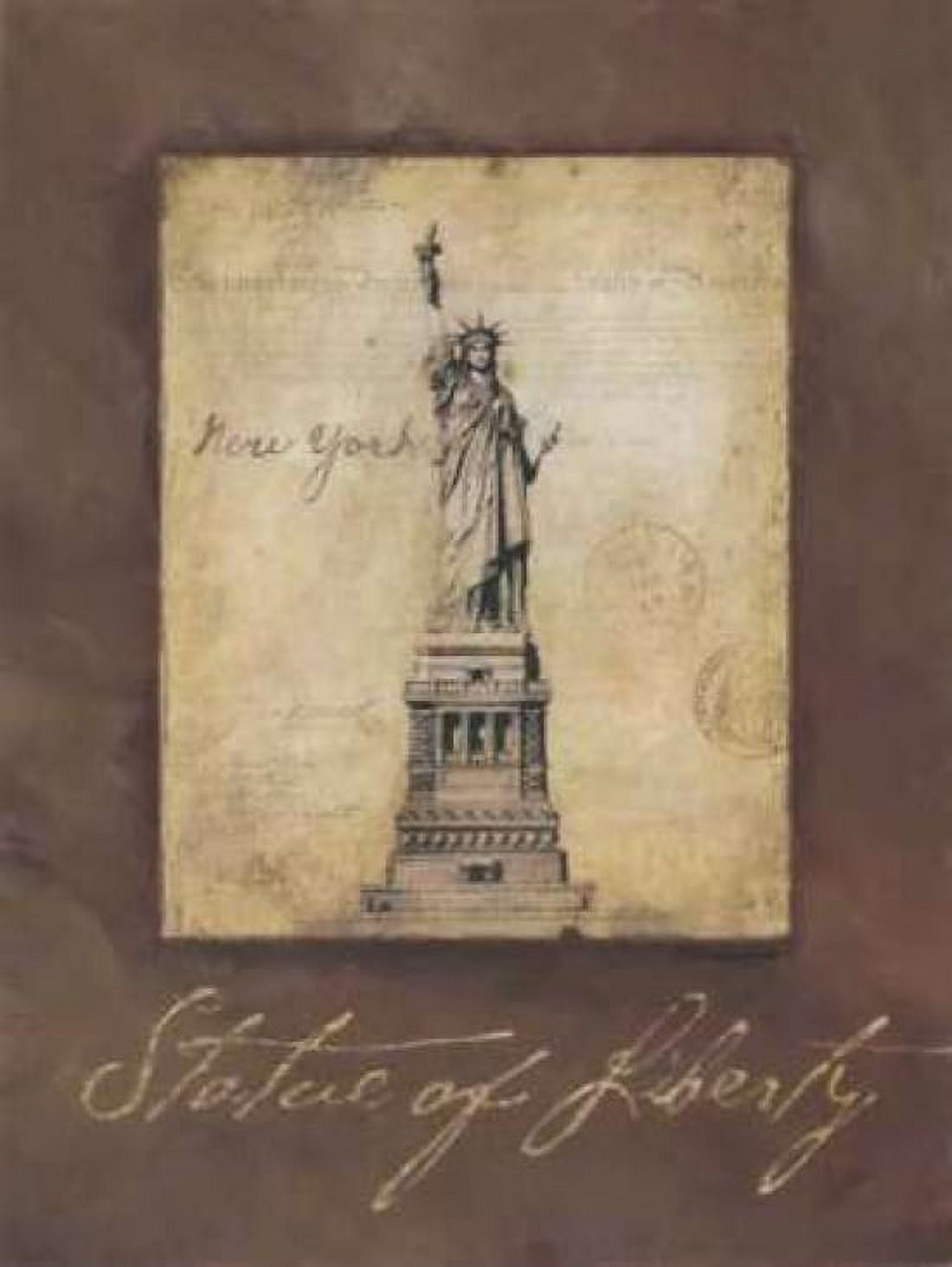 Statue of Liberty Canvas Art - Stephanie Marrott (18 x 24)