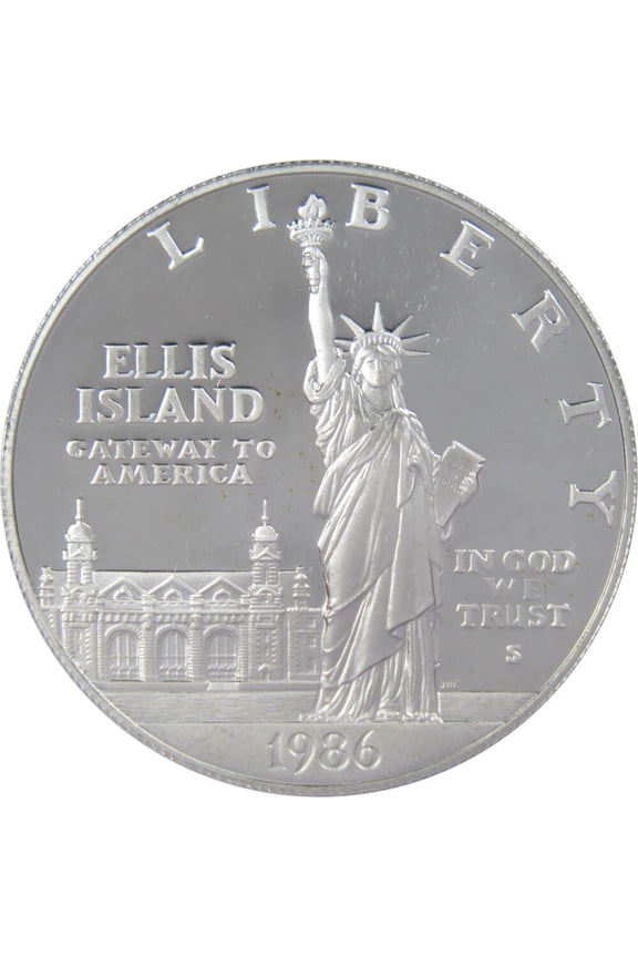 Statue of Liberty Commemorative Dollar 1986 S Choice Proof Silver $1