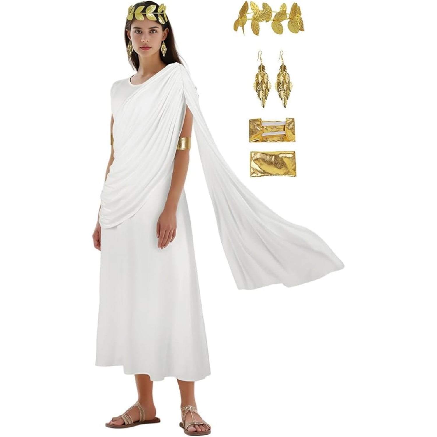 open lace back dress Amazon.com: Women's Athenian Greek Goddess Dress Cosplay Costume