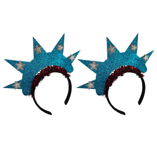 Statue of Liberty Headband 2 Pcs Party Hairbands Independence Day Hoop