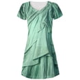 thumbnail image 1 of Statue of Liberty Lady Costume Juniors V-Neck Beach Cover-Up Dress, 1 of 2