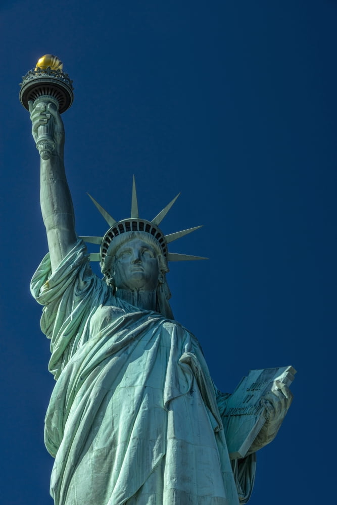Statue of Liberty Liberty Island New York City New York United States of America Canvas Art - F M Kearney Design Pics (24 x 38)
