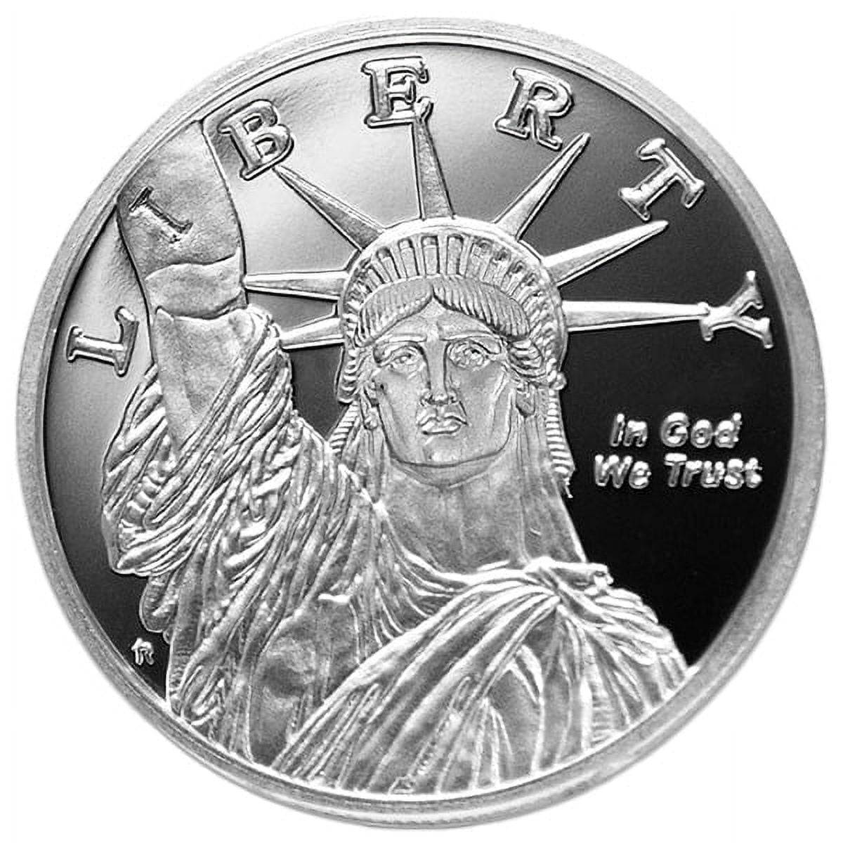 PRIVATE MINT Statue of Liberty / Money Metals - .999 Pure Silver 1 Oz Round