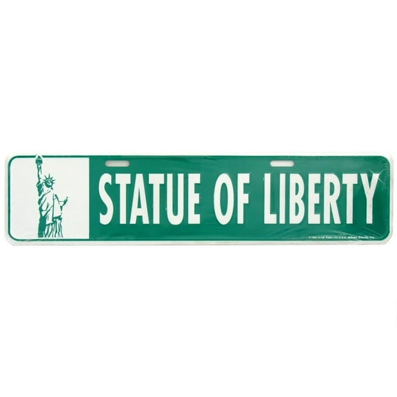 Statue of Liberty NYC Street Sign - New York City Embossed Replica Souvenir Gift