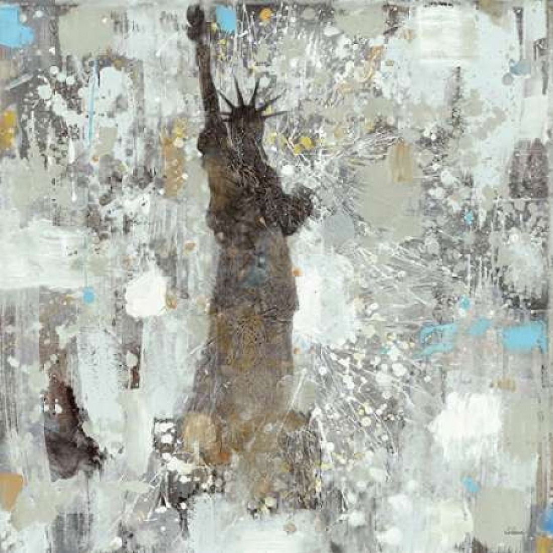 Statue of Liberty Neutral Canvas Art - Albena Hristova (24 x 24)