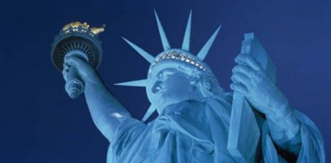 Statue of Liberty New York Canvas Art - Panoramic Images (25 x 12)