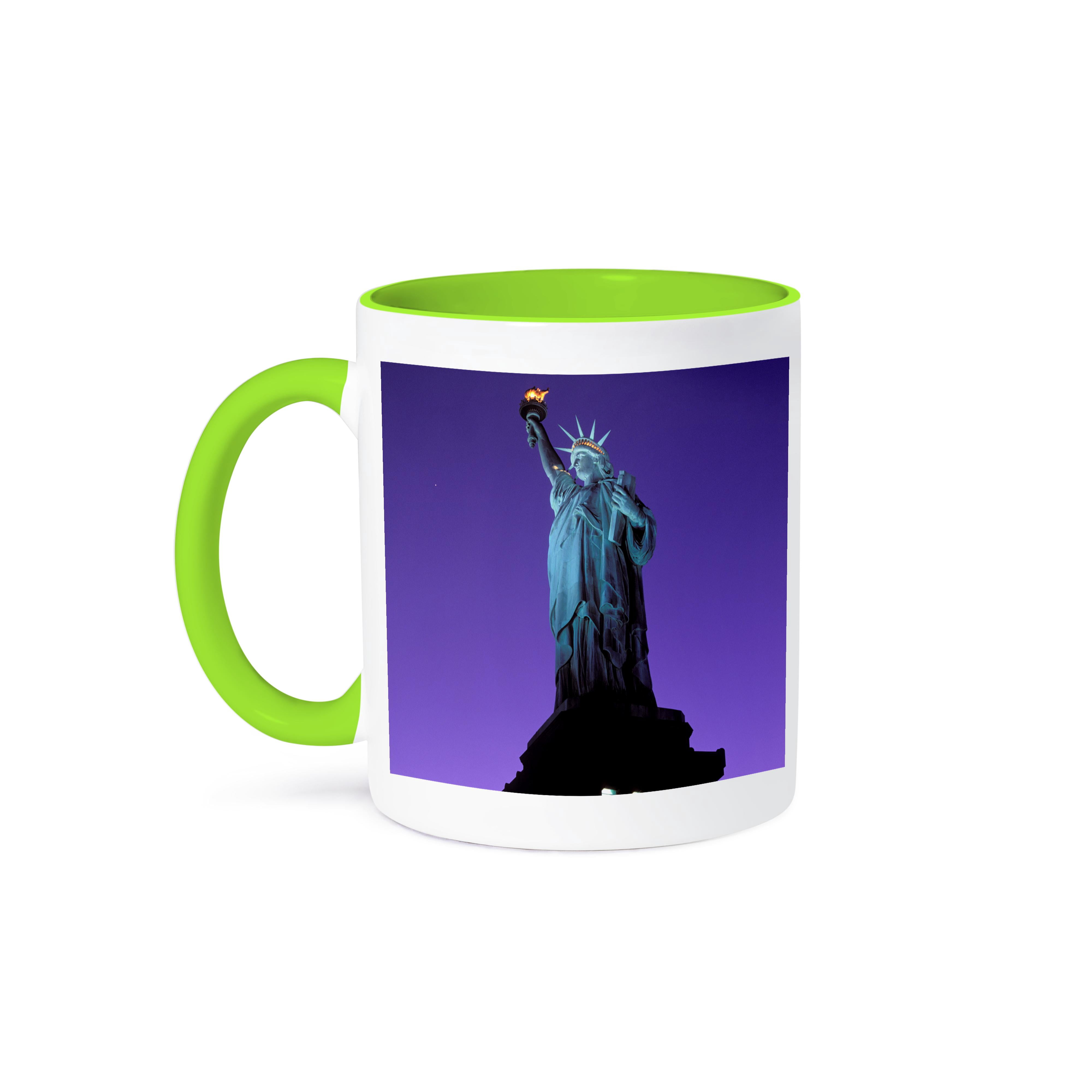 Personalized Travel Mug With Statue Of Liberty - Custom Name Coffee Cup, 11oz Or 15oz, Gift For Travel Lovers - View #7