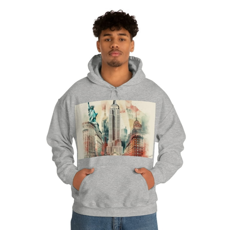 Hoodie statue top of liberty