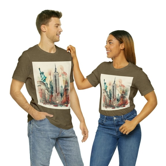 Statue of Liberty New York Wanderlust Unisex Cotton Tee