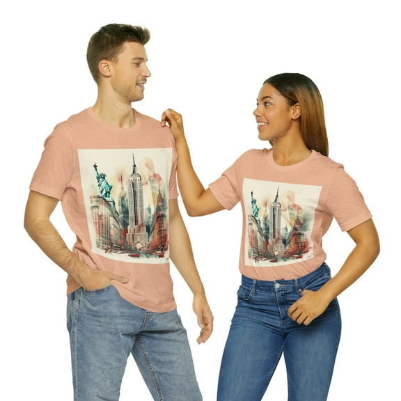 Statue of Liberty New York Wanderlust Unisex Cotton Tee