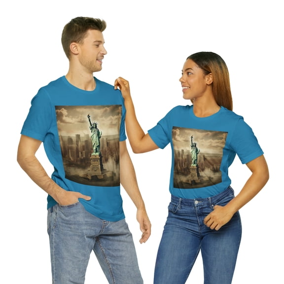 Statue of Liberty Wanderlust Unisex Cotton Tee