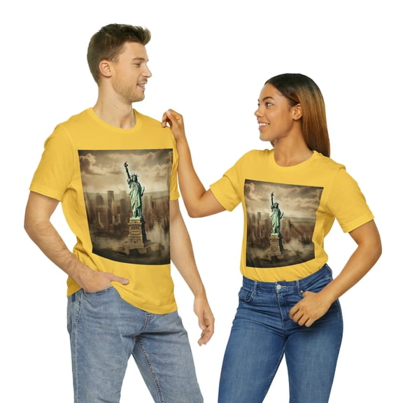 Statue of Liberty Wanderlust Unisex Cotton Tee