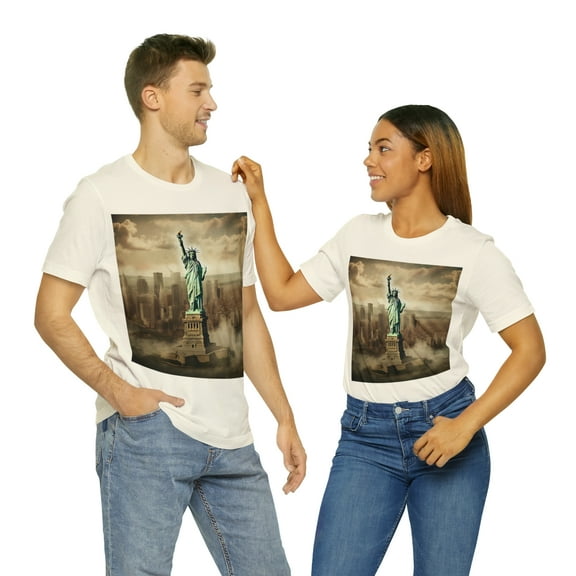 Statue of Liberty Wanderlust Unisex Cotton Tee