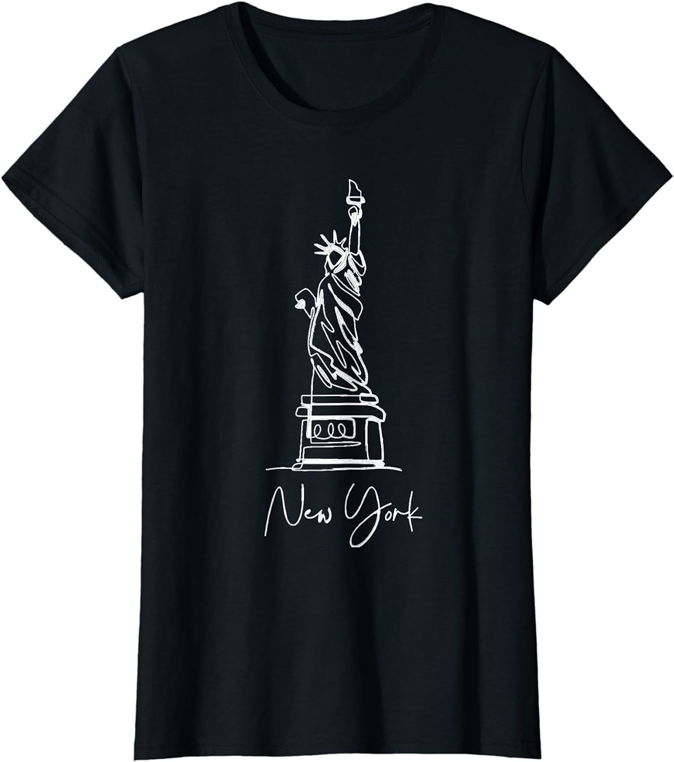 Statue of Liberty new york NYC Statue T-Shirt - Walmart.com