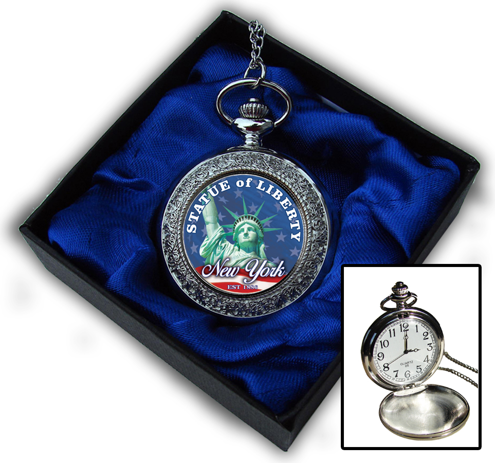 Statue of Liberty pocket watch