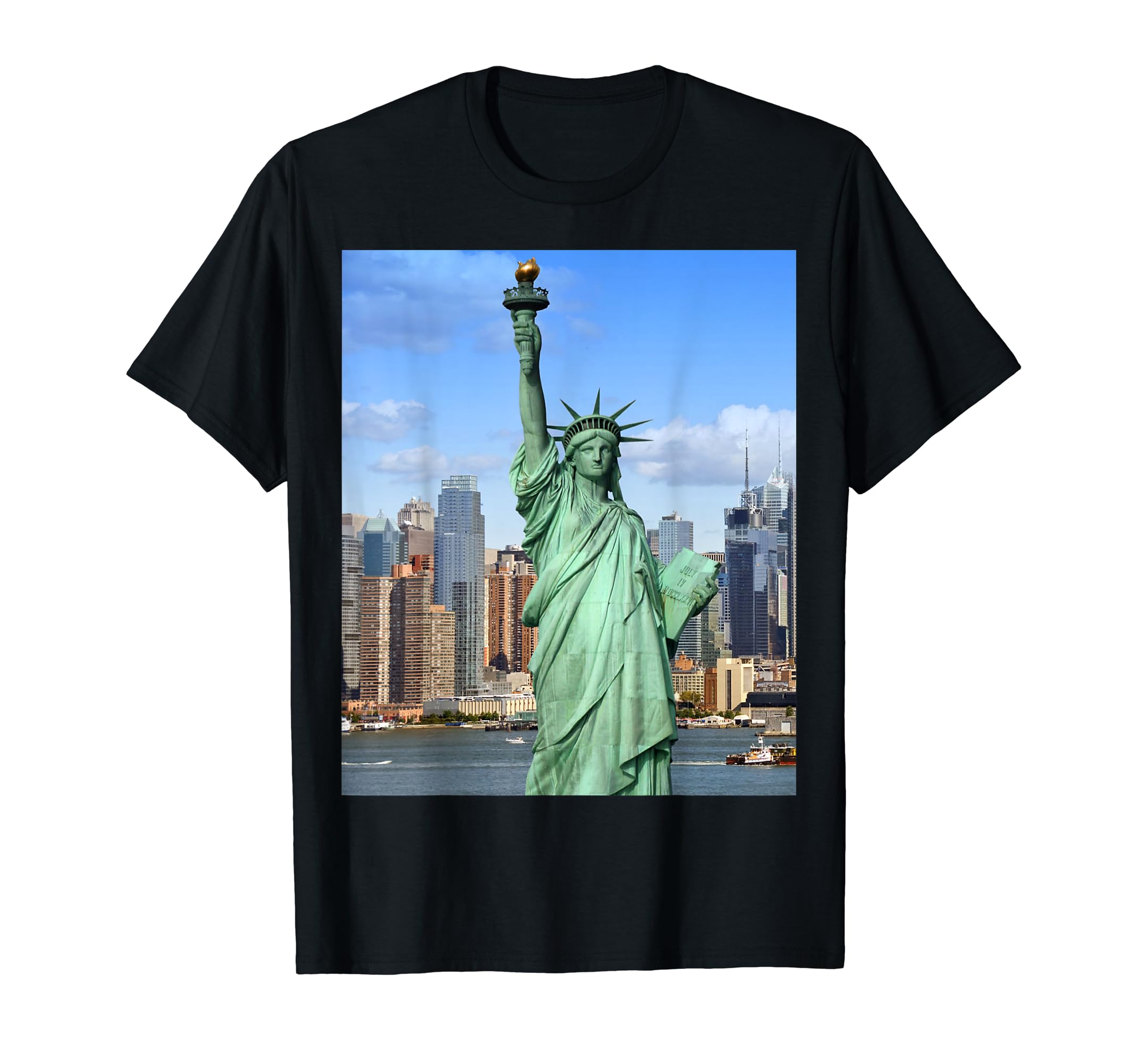 Statue of Liberty tshirt newyork city t-shirt Short-Sleeve Crewneck ...