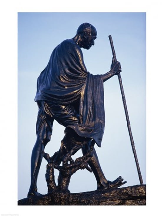 Statue of Mahatma Gandhi Chennai Tamil Nadu India Canvas Art - (18 x 24)