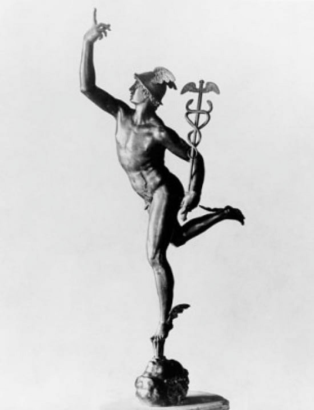 Statue of Mercury Canvas Art - (18 x 24)