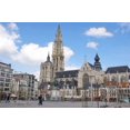 thumbnail image 1 of Statue of Rubens and Our Lady's Cathedral Poster Print by Lisa S. Engelbrecht (36 x 24), 1 of 1