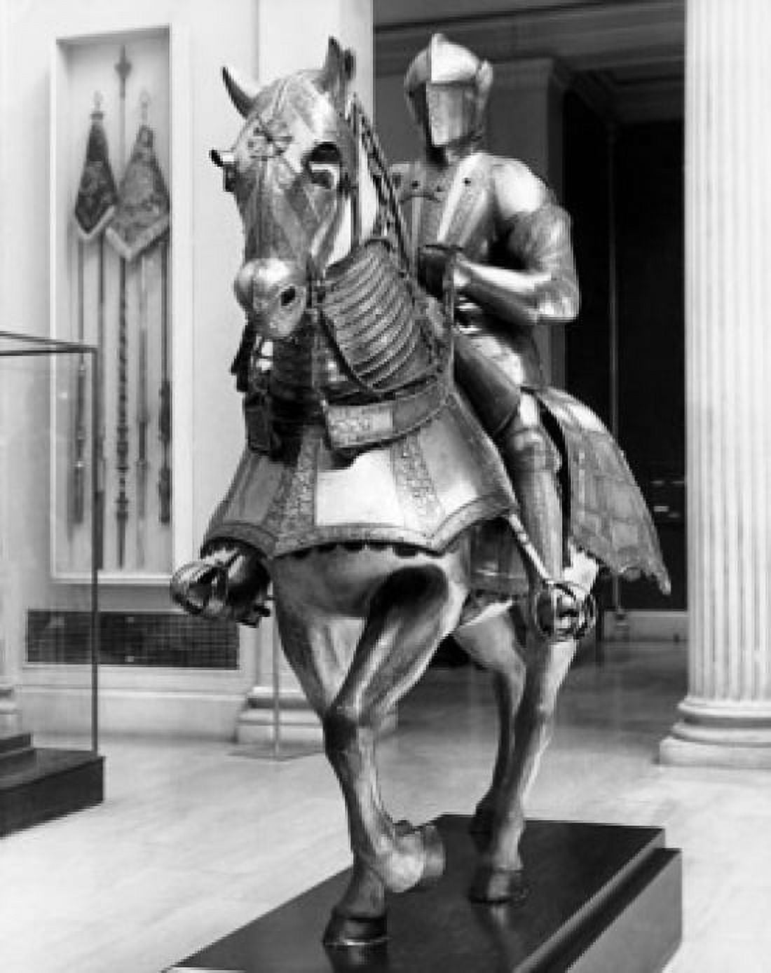 Statue of a Knight in a museum Canvas Art -  (24 x 36)