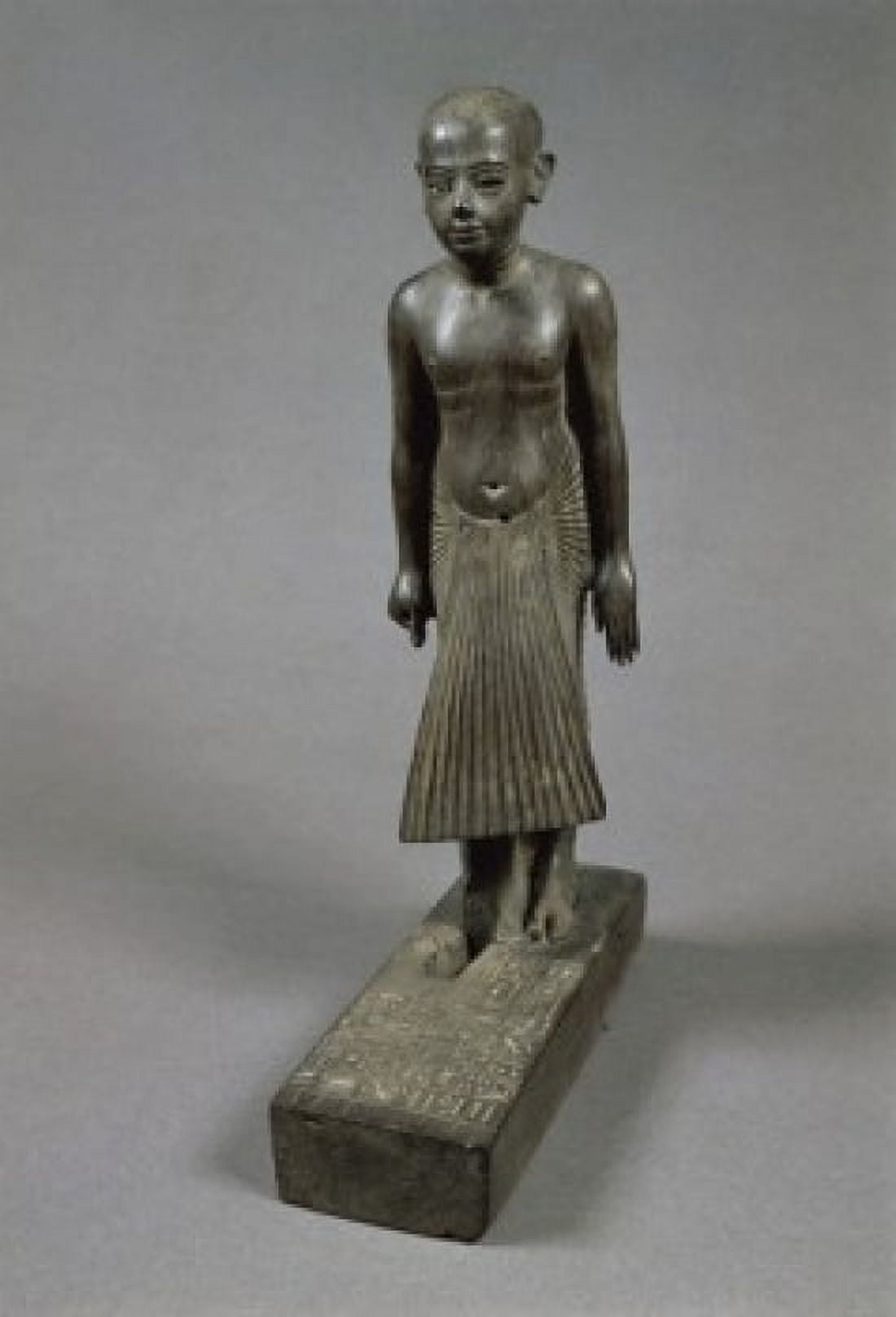 Statue of a Young Man Named Thai Egyptian Art Musee du Louvre Paris Canvas Art - (18 x 24)