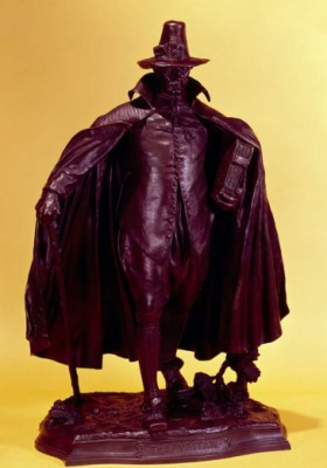 Statue of puritan by Augustus Saint-Gaudens (1848-1907) Canvas Art - Augustus Saint-Gaudens (18 x 24)