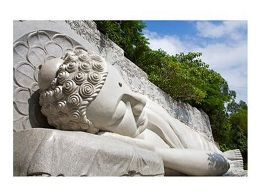 Statue of reclining Buddha Long Son Pagoda Nha Trang Vietnam Canvas Art - (24 x 18)