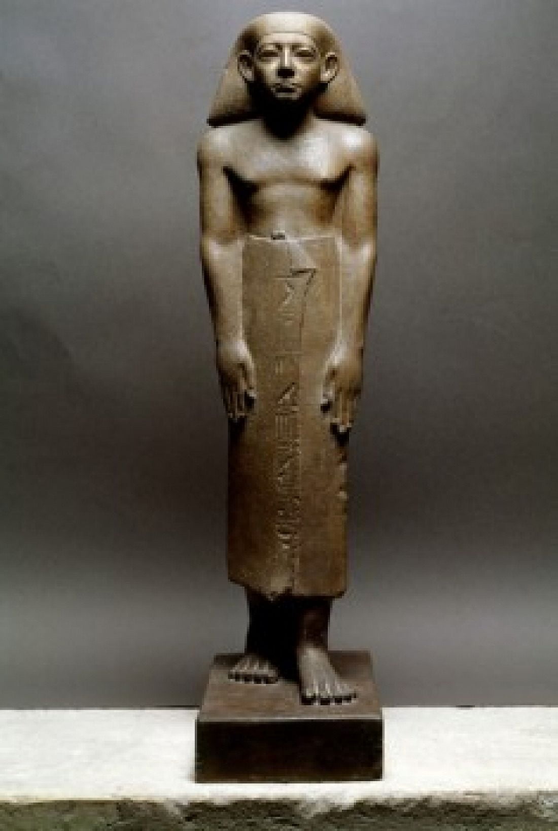 Statue of the Chief of the Prophets France Paris Musee du Louvre Canvas Art - (18 x 24)