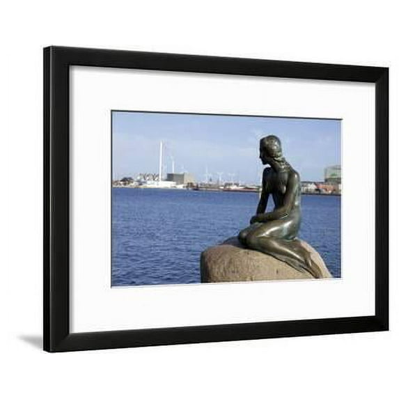 Statue of the Little Mermaid in Copenhagen, Denmark, Scandinavia, Europe, World Culture Framed Art Print Wall Art by Simon Montgomery Sold by Art.Com
