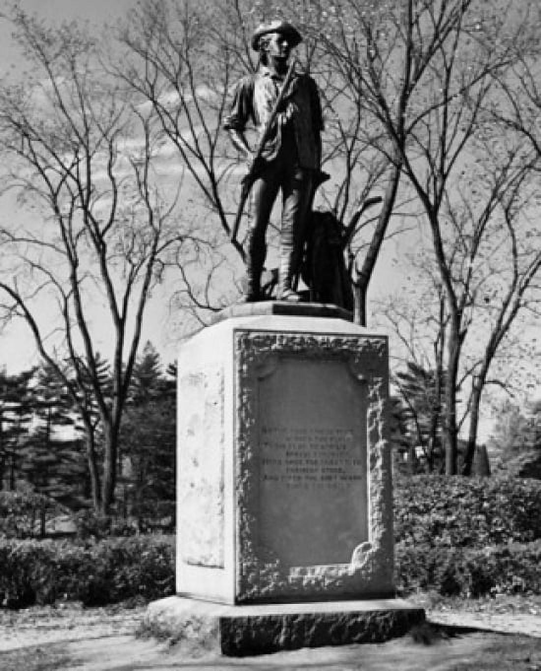 Statue on a pedestal Concord Minuteman Statue by Daniel Chester French Concord Massachusetts USA Canvas Art - Daniel Chester French (18 x 24)