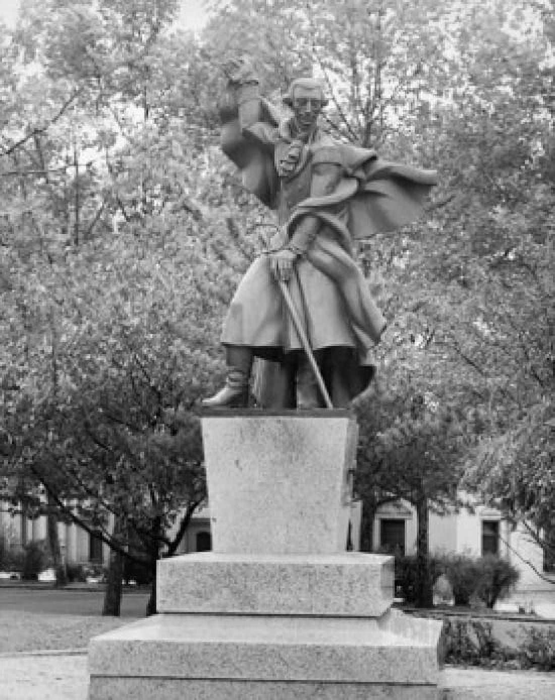 Statue on a pedestal Marquis de Lafayette by Raoul Josset Philadelphia Art Museum Philadelphia Pennsylvania USA 1947 Canvas Art - Raoul Josset (18 x 24)
