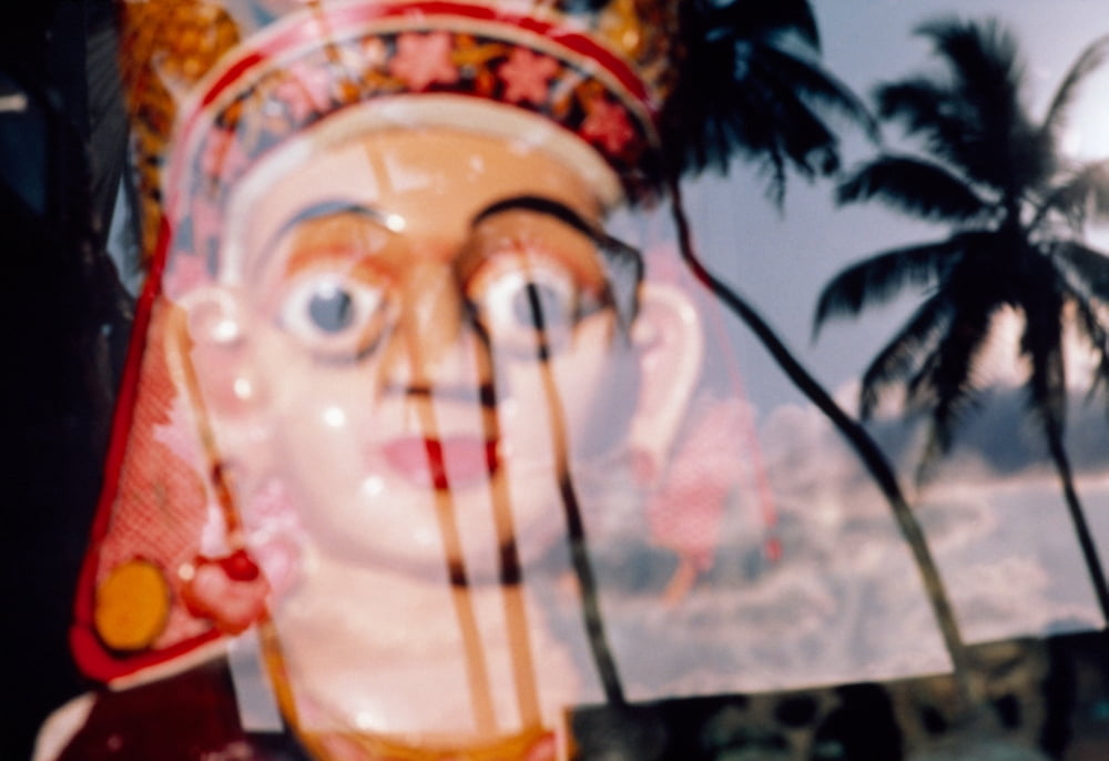 Statue viewed through glass Sri Lanka Canvas Art - Panoramic Images (36 x 24)