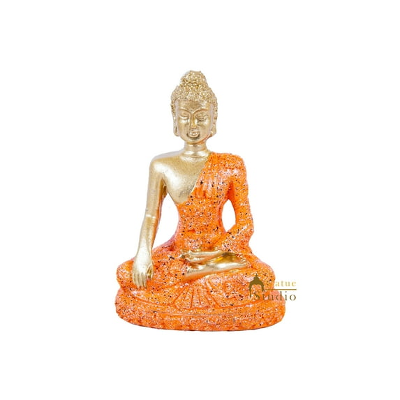 StatueStudio Lord Gautam Buddha Statue Handicraft Showpiece Feng Shui Buddha Idol For Living Room, Meditation Room, Office Table, Wall Sleves and Home Decor Tabletop Gift Item (2.5 X 1.5 X 4 Inch)