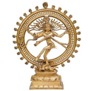 StatueStudio Lord Shiva Dancing Natraja/Natraj Statue Brass Handicrafted Decorative Sculpture